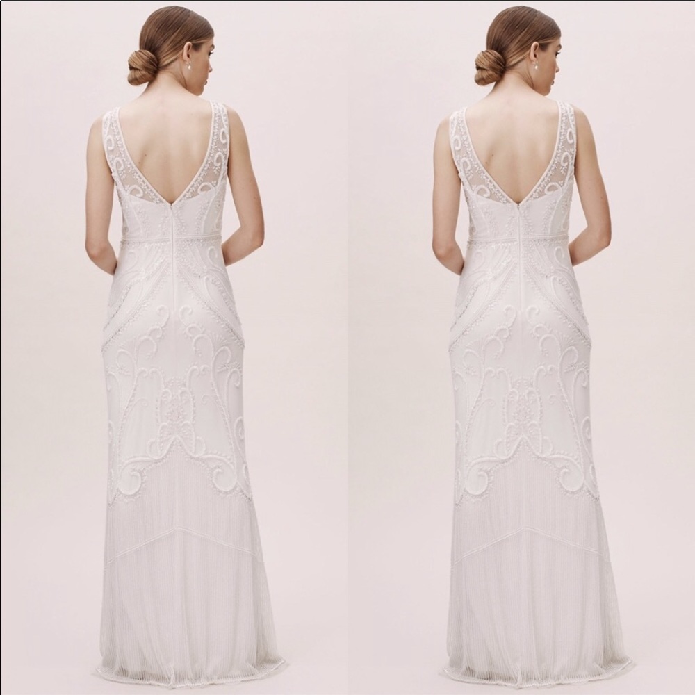 Anthropologie x BHLDN Sorrento Embellished Dress - Picture 4 of 12